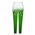 thumbnail image 4 of BLVB Christmas Leggings for Women Fall Winter Stretchy Lounge Pants Snowflake Printed Casual Comfy Trousers for Vacation, 4 of 5