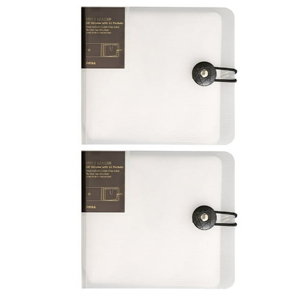 Transparent Plastic Disc CD Case DVD Holder Storage Bag Organizer Cover Bag Box CD DVD Album Box Cases with Buckle