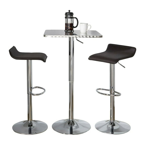 LumiSource Bistro Square-Ale Bar Set - 3 Piece
