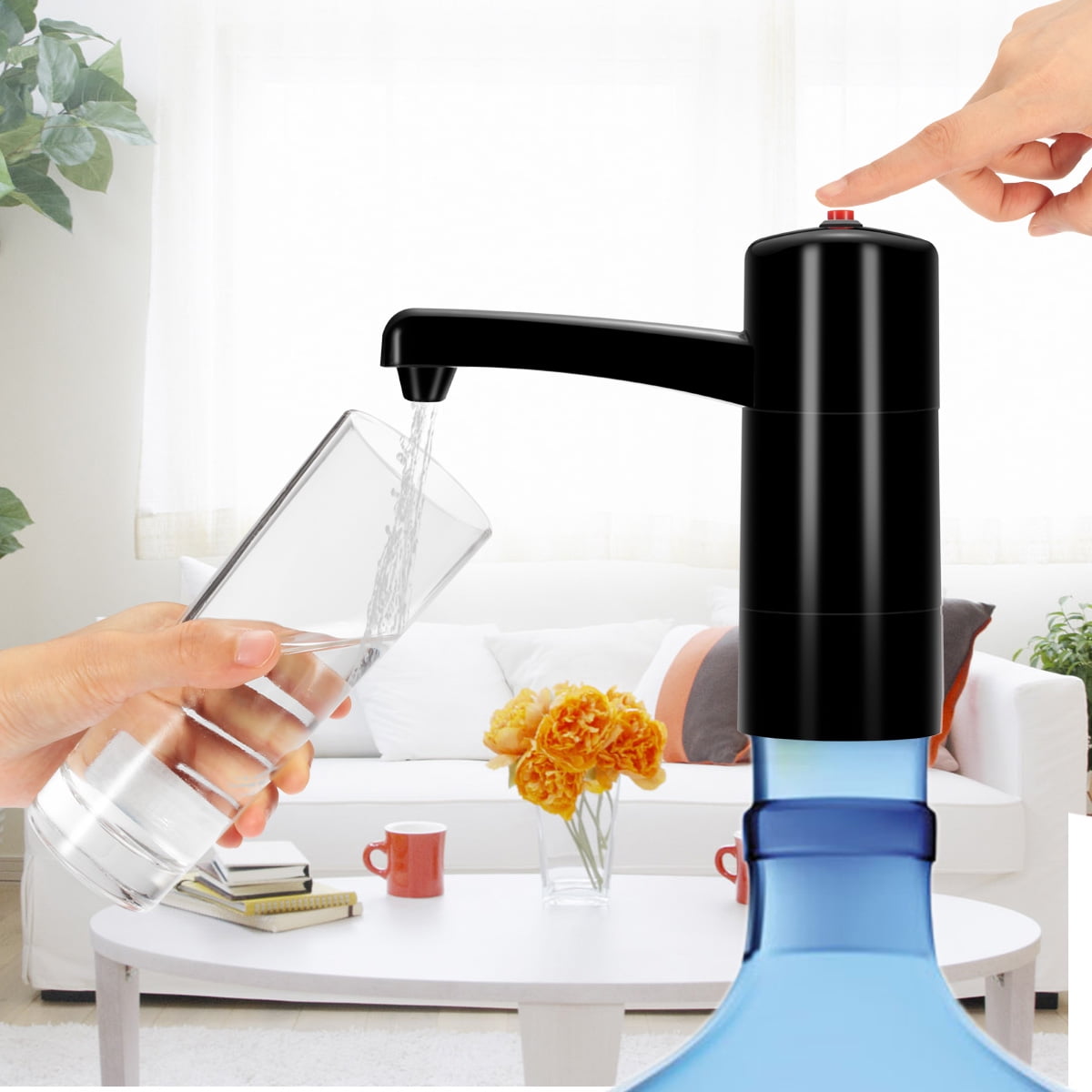 2Type Manual Hand Press Water Pump Dispenser /Electric Automatic Water