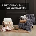 thumbnail image 4 of SAPHREAS Faux Fur Throw Blanket for Couch, Fluffy Fuzzy Bubble Blanket for Sofa Bed Living Room, Grey Decor Soft Cozy Gifts for Women Men, 50x60&acirc; Gray, 4 of 9
