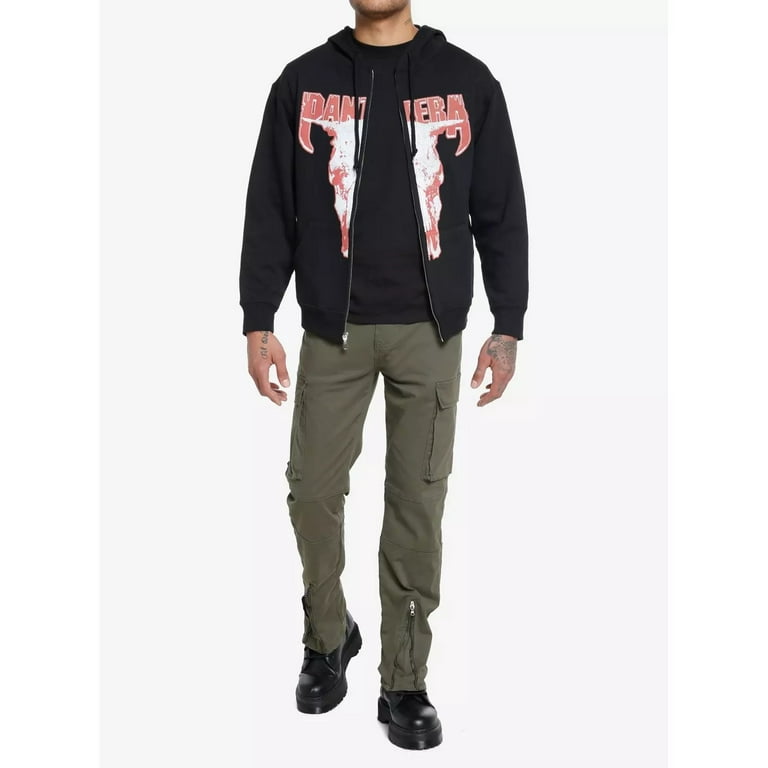 Pantera Men's Official Merchandise Skull Logo Graphic Full Pantera Men's Official Merchandise Skull Logo Graphic Full