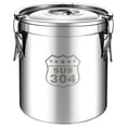 thumbnail image 2 of Yiaieng Airtight Canister, 6L 304 Stainless Steel Airtight Canister W/Lid Food Container for Home Kitchen, 2 of 10