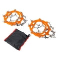 thumbnail image 2 of Crampons, Snow Ice Crampons Orange TPE Steel  for Hiking, 2 of 8