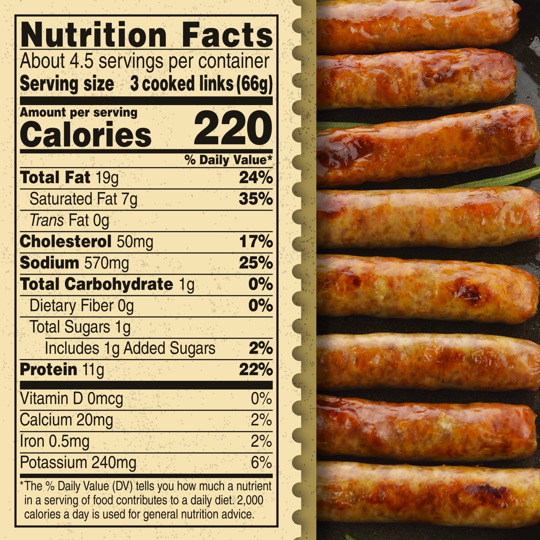 Jimmy Dean Original Premium Fresh Pork Sausage Links, 12 oz