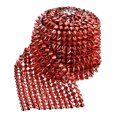 thumbnail image 3 of Unique Bargains Red Sew Stitch on Cone Spikes Studs Plastic Flat Back Spike Rivet Punk Trim Ribbon (2 Yards), 3 of 6