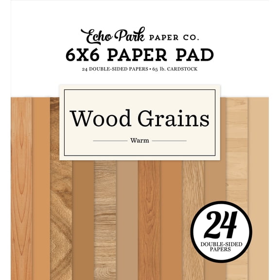 Warm Wood Grain 6x6 Paper Pad