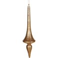 thumbnail image 1 of Vickerman 12" Sand Gold Matte/Glitter Finial Drop Christmas Ornament, 1 of 1