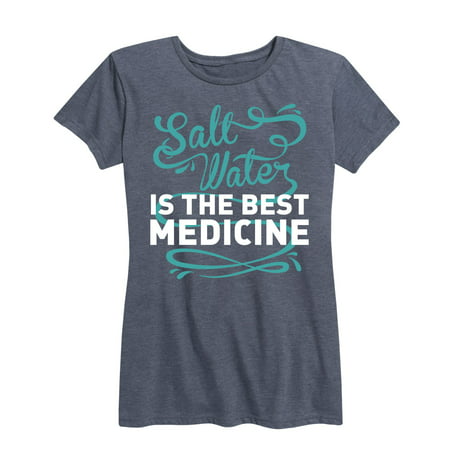 Saltwater Is The Best Medicine  - Ladies Short Sleeve Classic Fit