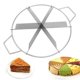 thumbnail image 2 of Pancake Cutter Stainless Steel Pie Slicer Rust Proof Cake Divider with Side Handle 6 Grids Pie, 2 of 5
