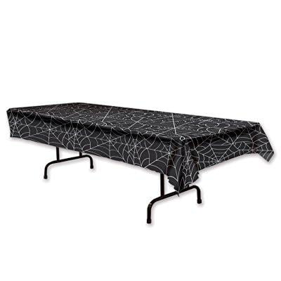 Spooky Icky Halloween Spider Web Table Cover Party Decoration