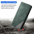 thumbnail image 5 of For Samsung Galaxy S24 Fe Case Imprinted Lines Pu Leather Splicing Wallet Phone Cover, 5 of 5