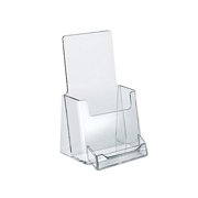 azar 252922 counter trifold brochure holder with business card pocket, 10 pack