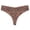 Brown, variant on Seamless Leopard Print Thong Underwear (Women)