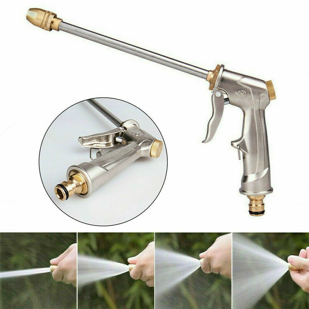Details about   High Pressure Water Spray Gun Metal Brass Nozzle Garden Hose Pipe Lawn  Car Wash 