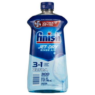 Finish Jet-Dry Ultra Rinse Aid Dishwasher Rinse Agent and Drying Agent (32 oz.)