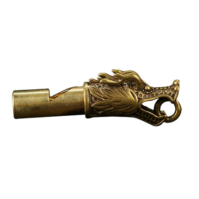 Sifflet pour Chien en Forme de Tête de Dragon pour Survie Randonnée avec Matériau en Laiton Idéal pour Usage Arbitre