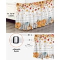 thumbnail image 3 of Fall Pumpkin Bed Skirt Queen Size 18 Inch Drop, Thanksgiving Sunflower Maple Leaf Wood Grain Wrap Around Dust Ruffle Bedskirts, Wrinkle & Fade Resistant Easy Fit Bedskirt with Adjustable Elastic, 3 of 8