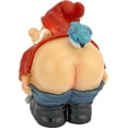 thumbnail image 3 of Estatua de Gnomo de Jardín con Nalgas Desnudas, Mediana 21 cm, Poliresina, Paleta de Colores Rojo Verde Cocina, Decoración y Otros, 3 of 5
