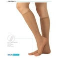 thumbnail image 3 of Calzitaly - 2 Pairs Open Toe Knee High Socks, Toeless Over-the-Calf Socks, Light Fabric Sheer 10 Denier, Ultra Soft Freetoes for Women (One Size, Black or Nude), 3 of 6