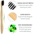 thumbnail image 2 of FZCHUN-Bamboo Toothbrush, Soft Bristles Toothbrushes Wooden Tooth Brush (Wave Handle), 2 of 4