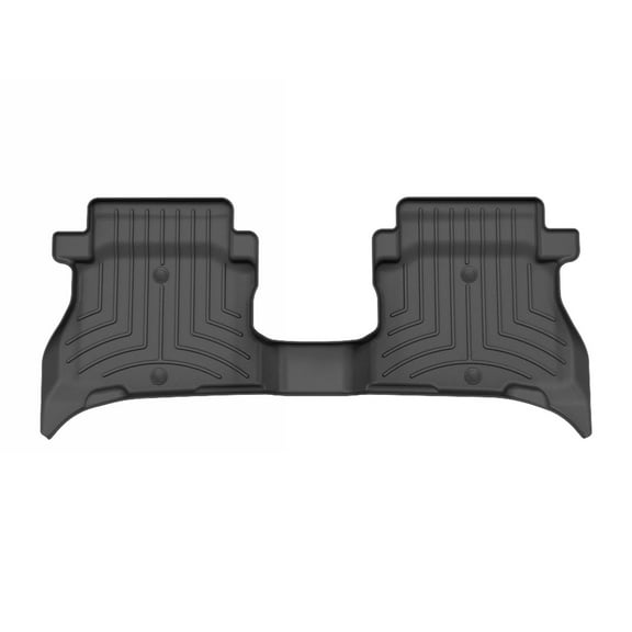 WeatherTech FloorLiner HP Custom Fit Floor Mats compatible with 2021-2025 Jeep Wrangler 4xe - 2nd Row, Black