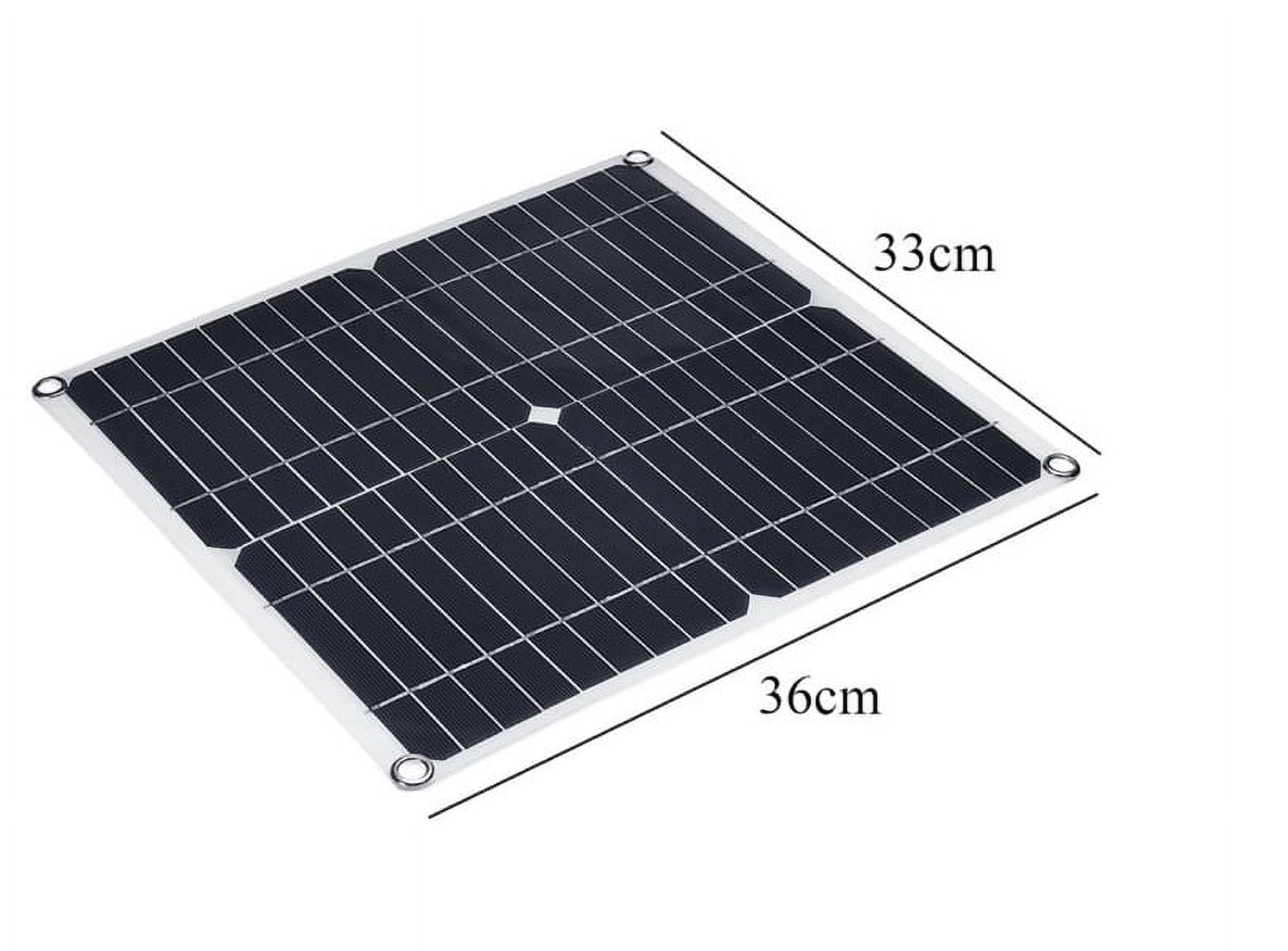 MYJTOPUS 20W 18V Solar Panel Kit with 10A Controller, 14 x13 Inch