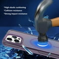 thumbnail image 4 of Magnetic Case for iPhone 15 Pro Phone Case Compatible with MagSafe Shockproof Protection Slim Translucent Matte Cover for iPhone 15 Pro 6.1" - Purple B, 4 of 13