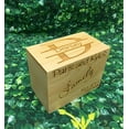 thumbnail image 2 of LGU(TM Monogrammed Personalized Custom Family Recipe Box Wood Box, 2 of 5