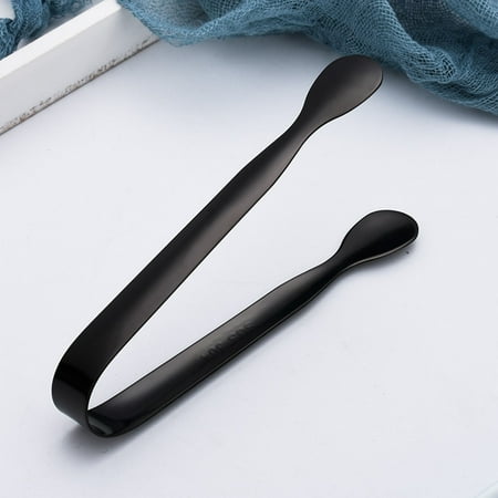 

Kiqiang Ice Cube Mold Lightning Deal of the Day Prime Today Only Clearance Kitchen Stainless Steel Bartender Ice-Cube Cheese Dessert Sugar Tongs-Black