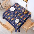 thumbnail image 2 of Pioneer Flower Floral Print Pattern Square Tablecloth, Waterproof Wipeable Spillproof Washable Table Cover for Home Kitchen Party and Daily Decor 52"x52", 2 of 6