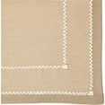 thumbnail image 2 of Hem Stitch Border Vintage Design Tablecloth Oatmeal 60" by 84" Oblong / Rectangle, 2 of 6