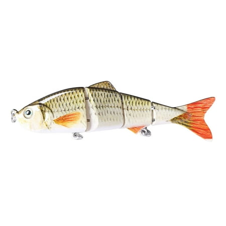 Opolski Bass Fishing Lures 3D Fisheye Simulation Hard Bait Multi Jointed Swimbaits Lifelike Slow Sinking Swimming Bass Lure Bait