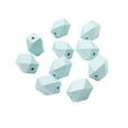 thumbnail image 2 of 10 cuentas espaciadoras de madera de color sólido modernas para joyería de granja, aniversario, cielo Cielo azul, 2 of 9