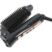 Temperature Control Mini Hair Curler Curling Iron Brush, Foldable Portable Hot Curler Brush, Electric Curler, Heat Styling Brush with Anti-Scald Comb Teeth for Hair Styling