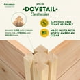 thumbnail image 5 of Greenes Fence 96" x 96" x 16.5" Beige Cedar Raised Garden Kits, 5 of 8