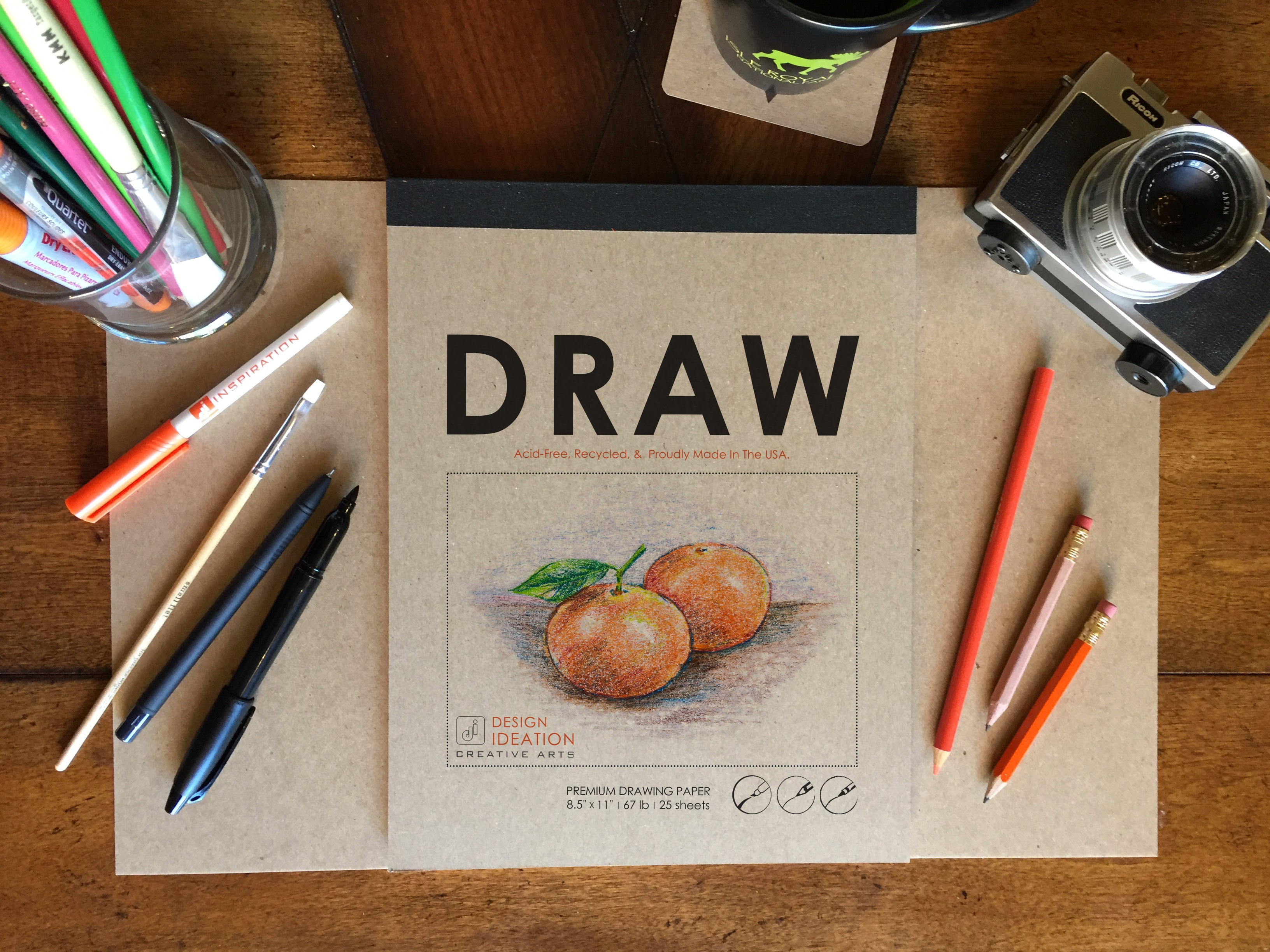 Drawing Pad. Removable Sheets. Mixed Media Paper. Lay Flat Reinforced Binding. (11" x 17") PAD-2550-TS (1 Pad)