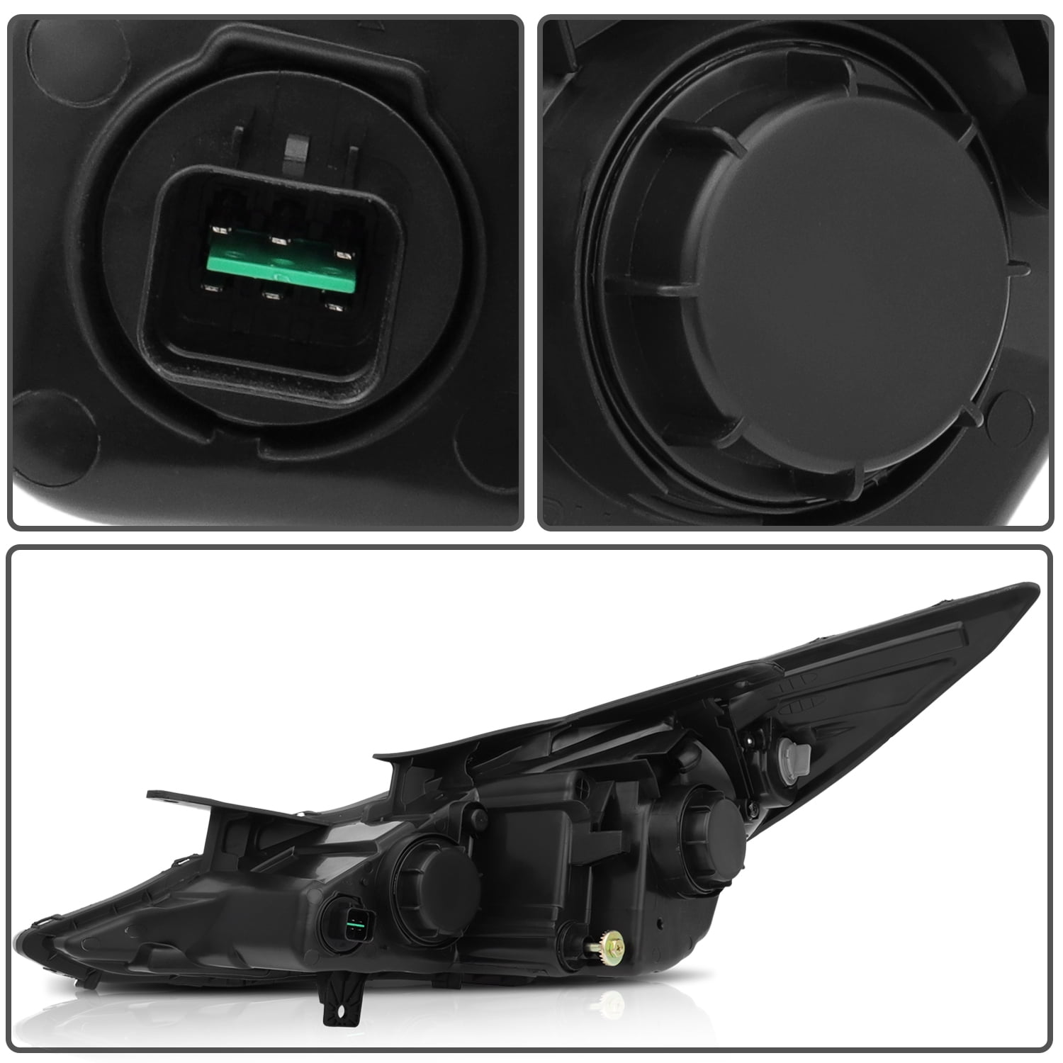 CCIYU OE-Style Headlight Assembly fit for 2011 2012 2013 2014 Hyundai Sonata Chrome Housing Amber Corner, Driver and Passenger Side