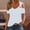 White, variant on Giftesty Blouses for Women Dressy Casual Women Summer Sexy T- Shirt Cold Shoulder Pullover Blouse V-Neck Short Sleeve Solid Tops