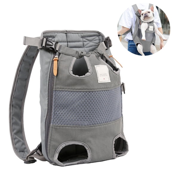 Sac à Dos de Transport pour Chien – Jambes Sorties, Sac à Dos de Transport pour Animal de Compagnie Orienté vers l'Avant pour Petits, Moyens et Grands Chiens, Coussin de Sécurité avec Soutien Dorsal pour Voyage, Randonnée, Marche en Plein Air