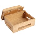thumbnail image 3 of Home Office Table Bamboo Mobile Phone Storage Rack Stand Charging Rack Storage Organizer, 3 of 8