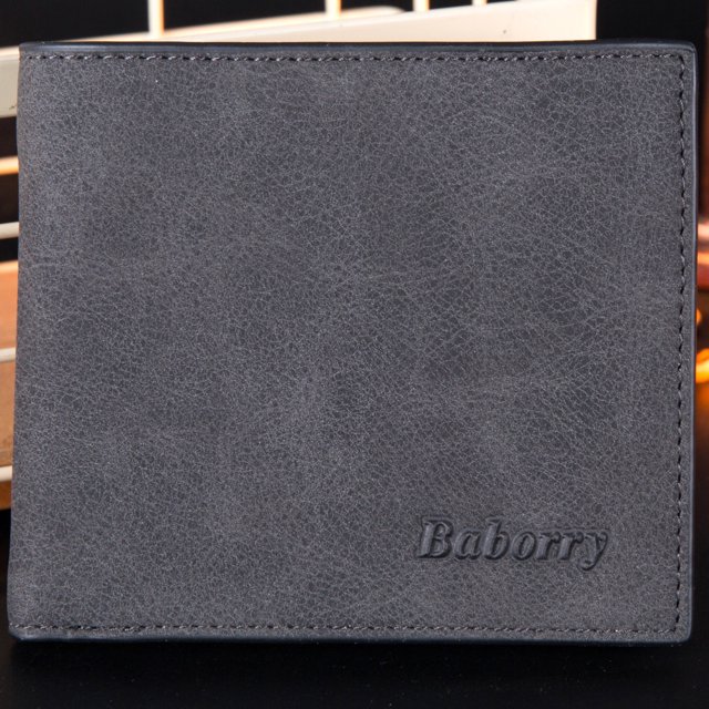 Monedero con RFID para hombre, billetera con clip para dinero corto, billetera de PU para hombre coreana