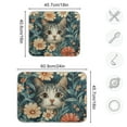 thumbnail image 5 of Yayeee Dish Drying Mat for Kitchen Counter Ultra Absorbent Easy Clean Pad 18x16", Flowers Cat, 5 of 7