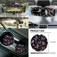 thumbnail image 5 of Renewold Butterfly Colorful 14 PCS Car Seat Cover Set, with Steering Wheel Cover Seat Belt Covers Waste Bin Center Console Pad Rear View Mirror Cover Handbrake Cover Set Coasters Auto Accessories, 5 of 7
