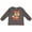 Charcoal Grey, variant on Cute Hipster Fox Boys or Girls Long Sleeve Toddler T-Shirt