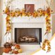 thumbnail image 1 of Seyotauo Fall Garland, Fall Decorations for Home, Hanging Maple Fall Leaves Garland, Artificial Autumn Thanksgiving Decor Outdoor Indoor for Wedding Party Fireplace Mantle Decorations, 1 of 6