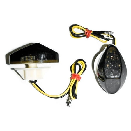 Krator Flush Mount LED Turn Signals Indicators Smoke Lens For 1997-2006 Honda CBR 600 F3/F4/F4i
