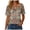 Khaki, variant on GEWSEY Womens Summer Tops Dressy Casual Button Notch V Neck T Shirts Short Sleeve Cotton Tee Blouse Tunic Petite Tshirt 2026 (Dark Blue, XXL)