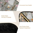 thumbnail image 5 of FORMRS Makeup Bag Travel Cosmetic Organizer for Women Fold Flat Zipper Pouch with Handle, Gray Cartoon Ghost, 5 of 8