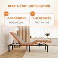 thumbnail image 7 of ESHINE Adjustable Bed Frame + 8 Inch Gel Memory Foam Mattress Bluetooth APP Control, Wireless Remote, Zero Gravity, Anti Snore, Head and Foot Incline, Twin XL, 7 of 7